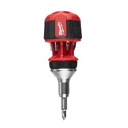 8 in 1 Compact Ratcheting Multi-bit Screwdriver - 1pc - Schroevendraaier 8 in 1 ratelend