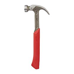 Steel Curved Claw Hammer 16oz / 450g - Klauwhamer Shockshield gebogen